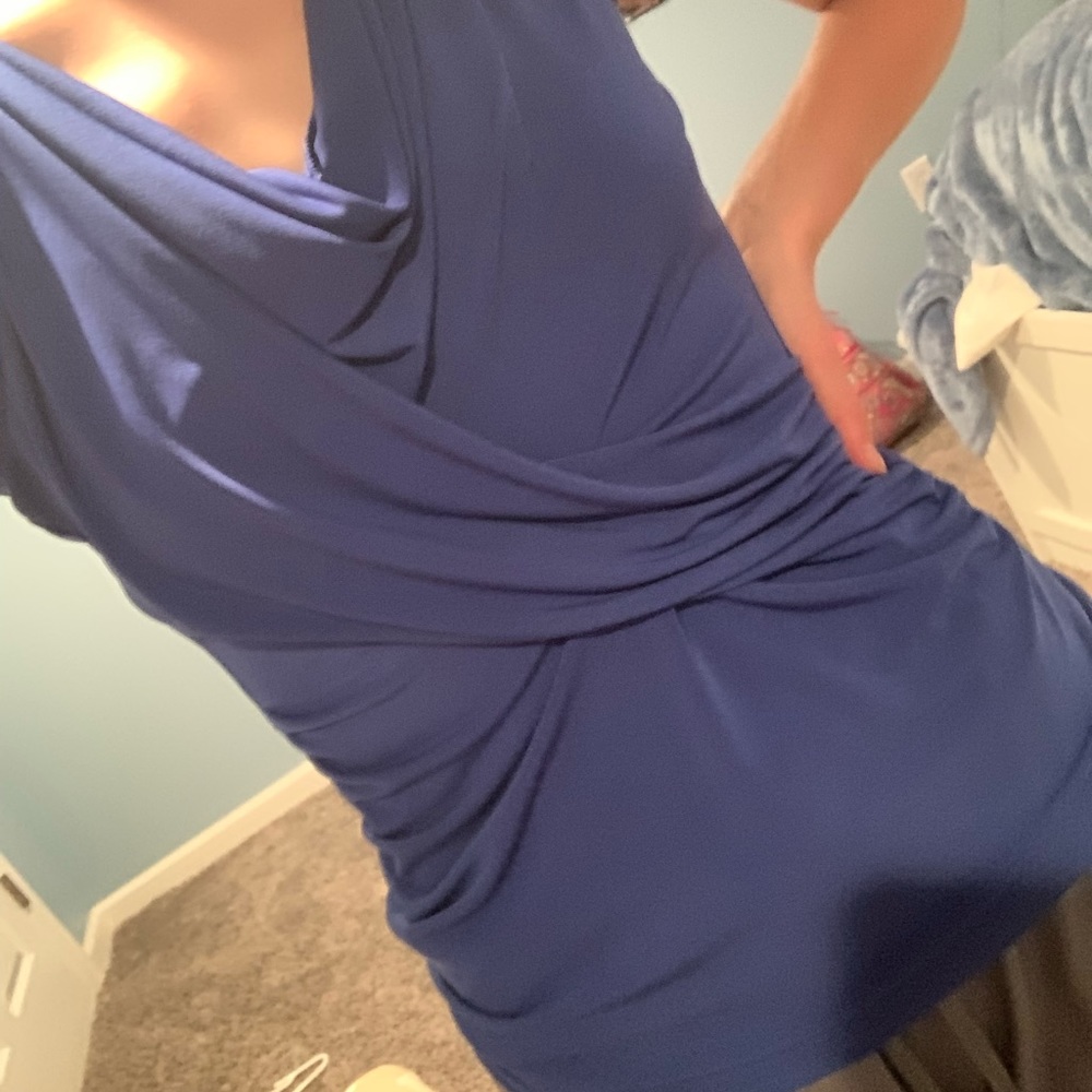 New York and Company Blue Tank Top